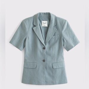 Abercrombie Premium Linen Blazer spring summer office career